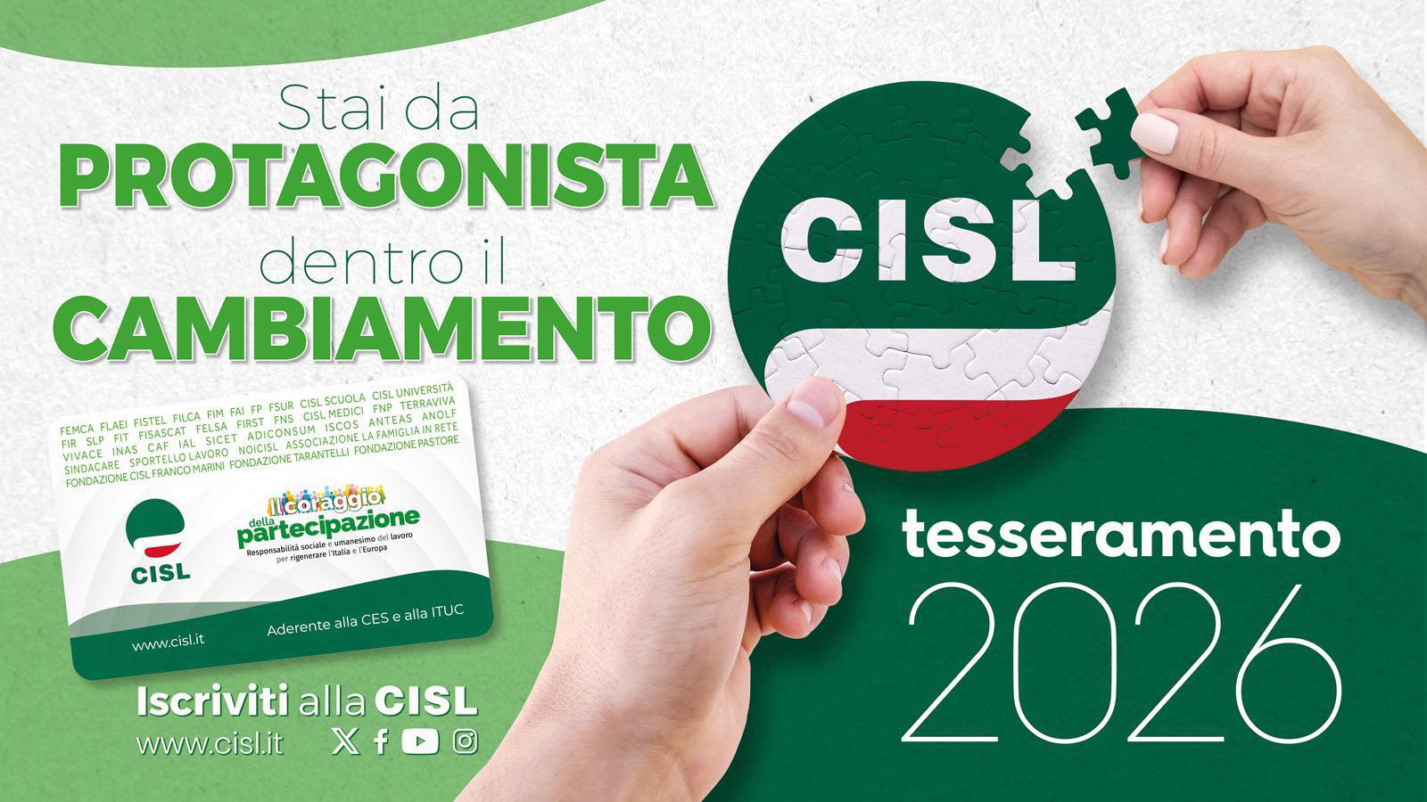 TESSERAMENTO CISL 2026