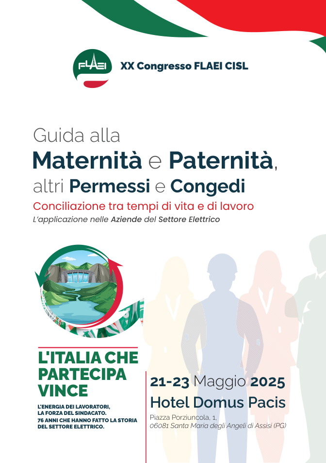 Anteprima Guida alla Maternità e Paternità. Altri permessi e congedi. Conciliazione tra tempi di vita e di lavoro. L'applicazione nelle Aziende del Settore Elettrico