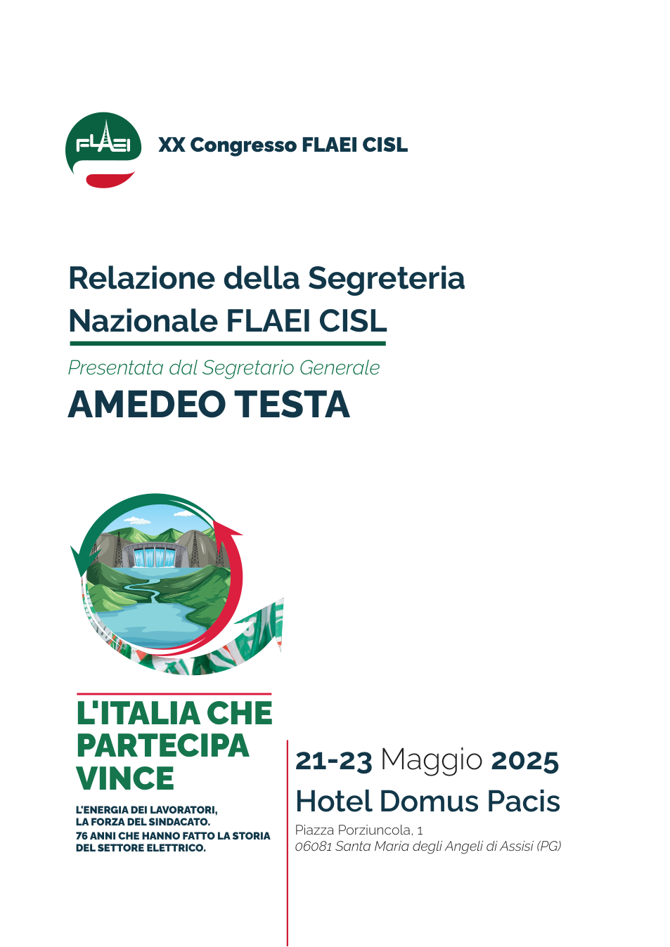 Anteprima Relazione XX Congresso Nazionale FLAEI Cisl 2025