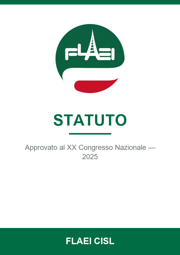 Copertina Statuto FLAEI CISL