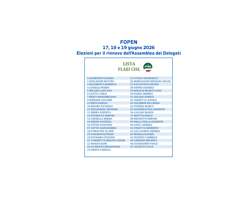 ANCORA PIU' CONSAPEVOLI DEL NOSTRO RUOLO