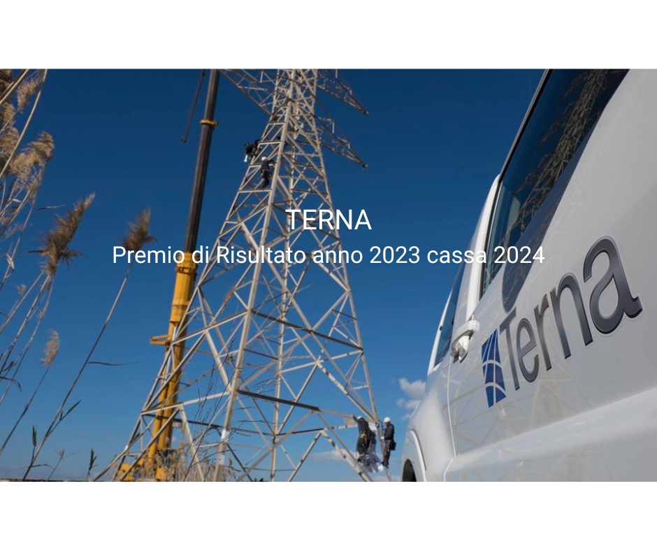 TERNA - Premio di Risultato anno 2023 cassa 2024 - Prestiti acquisizione alloggio e gravi necessità familiari