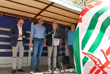 Intervento del Segretario Generale Amedeo Testa alla manifestazione contro l'art. 177 del Codice degli Appalti.