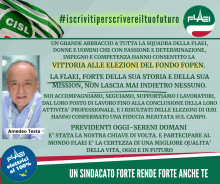 Elezioni FOPEN VITTORIA DELLA FLAEI
